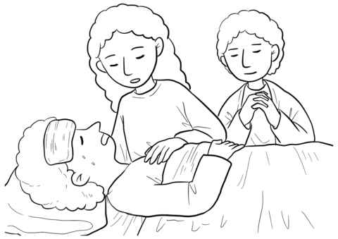 Luke 10 9 Sending Of The Seventy Coloring Page